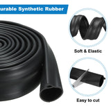 uxcell 16 Feet Garage Door Seal Bottom Weather Seal, P-Bulb Rubber Weather Stripping for Weatherproofing, Buffering, Seal Replacement Overhead Door uxcell