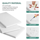 Shintenchi Bookshelf, Industrial Bookshelves and Bookcases with Doors Floor Standing 6 Shelf Display Storage Shelves 70.6 inches Tall Bookcase for Home Office, Living Room (White) Shintenchi