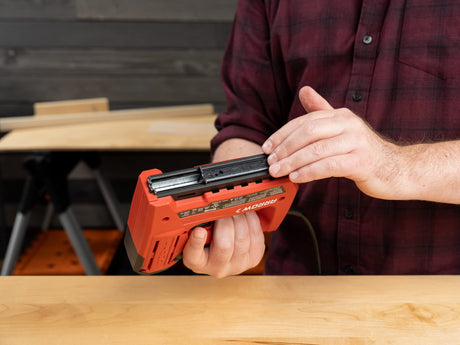 Arrow ET501F Corded 5-in-1 Professional Electric Staple and Nail Gun, Wire Stapler, and Brad Nailer for Upholstery, Framing, Insulation, Crafts, Fencing, and Cable, Black/Red Arrow