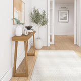 Plank+Beam Solid Wood Console Table, 46.25 Inch, Sofa Table, Narrow Entryway Table for Hallway, Behind The Couch, Living Room, Foyer, Easy Assembly, Pecan Plank+Beam