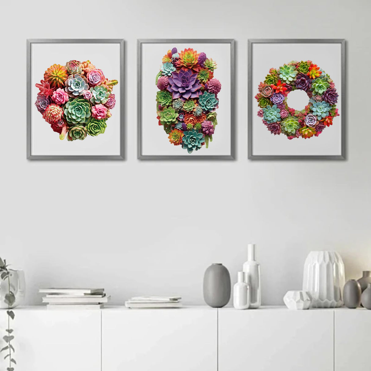 delobil Succulent Bouquet Wooden Puzzles for Adults, 200 Pieces Mandala Round Jigsaw Puzzles, Medium Size Unique Shaped Liberty Wood Puzzle Gift for Kids, Family Game 11.3'' x 10.5'' delobil