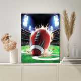 DIYPAINTING DIY 5D Diamond Painting by Number Kits for Adults and Kids Football 16X20 Painting Cross Stitch Full Drill Crystal Rhinestone Embroidery Pictures Arts Craft for Home Wall Decor Gift DIYPAINTING