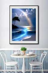 Rainbow Sky Diamond Art Kits for Adults, 5D Diamond Painting for Adult Beginners, DIY Full Drill Round Gem Painting Dot Art for Adults，Home Wall Decor 11.8x15.7 Inch 5DDIYART