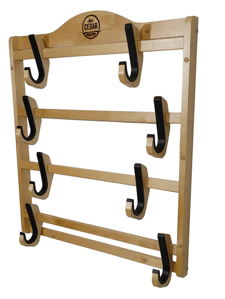 Old Cedar Outfitters Hardwood Wall-Mounted Gun Rack; Adjustable for Long Guns and Long Pistols Old Cedar Outfitters