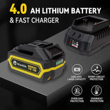 WANTTIK Cordless Impact Wrench 1/2 Inch, 1000 Ft-lbs High Torque, 21V Brushless Impact Gun w/ 4.0 Ah Battery, Fast Charger, 5 Sockets and Tool Bag WANTTIK