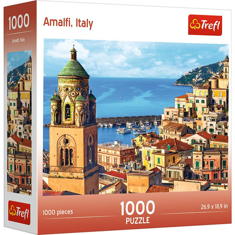 Trefl Amalfi, Italy 1000 Piece Jigsaw Puzzle 27"x19" Print, DIY Puzzle, Creative Fun, Classic Puzzle for Adults and Children from 12 Years Old Trefl