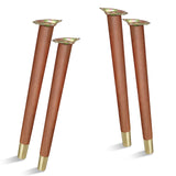 TEMI 16" Wood Table Legs – Premium Set of 4 Wooden Furniture Legs for Desk, Coffee Table, Bench, Chair, Dresser, Bed, and Cabinet – Strong, Durable and Easy to Install TEMI