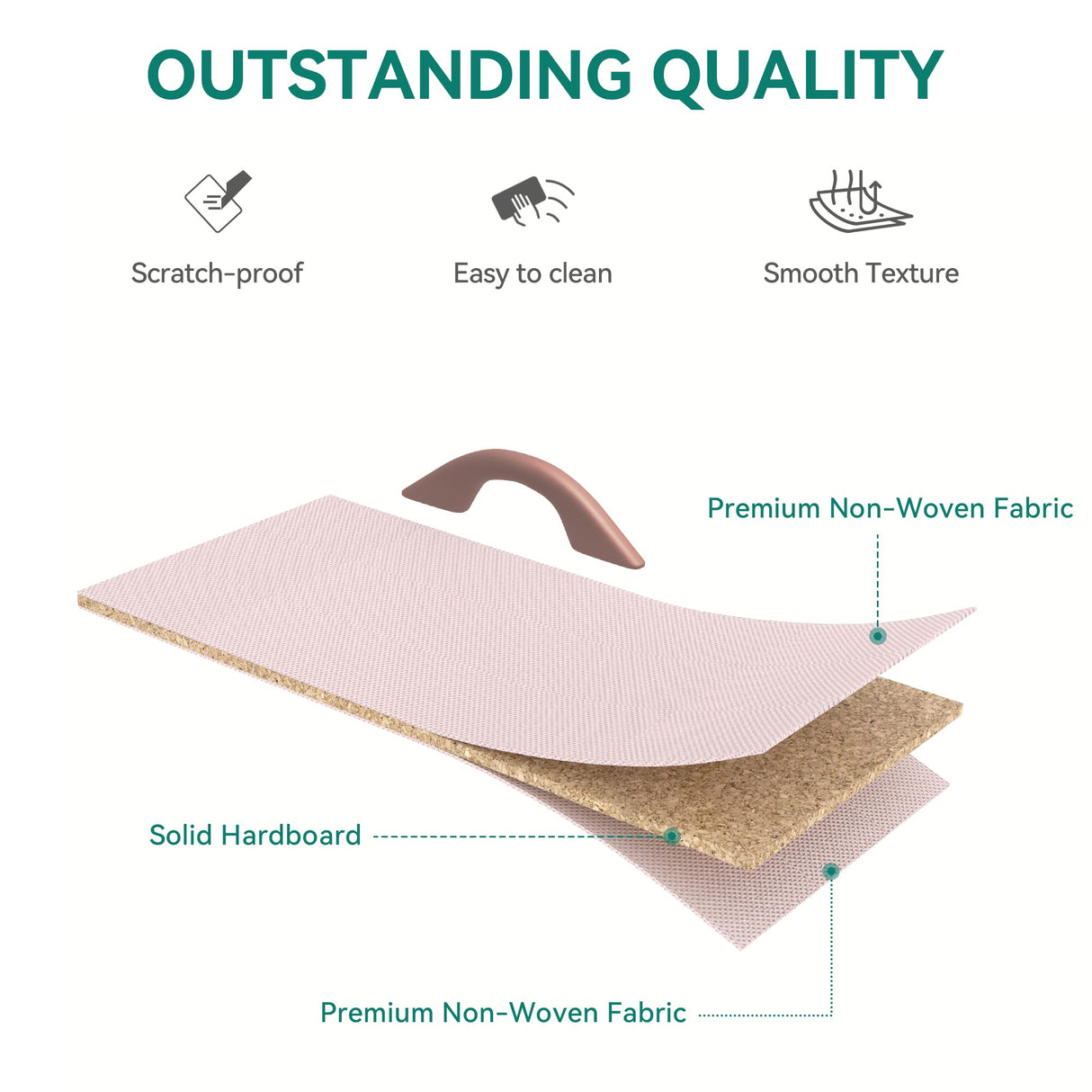 YITAHOME Dresser with 7 Drawers - Fabric Storage Tower, Organizer Unit for Bedroom, Living Room, Hallway, Closets - Sturdy Steel Frame, Wooden Top & Easy Pull Fabric Bins, Pink YITAHOME