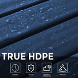 GARDENSTAR Adirondack Square Outdoor Side Table,2-Tier Storage Patio Side Table, HDPE End Tables for Backyard Pool Porch Garden Lawn(Blue) GARDENSTAR