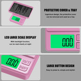 Diyife 1000g Digital Pocket Gram Scale 0.01g Accuracy, Mini Jewelry Scale with Protective Cover, 7 Units, Tare Function, LCD Display, Suit for Jewelry, Powder, Pink Diyife