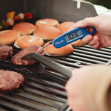 Escali Compact Portable Meat Candy Folding Digital Thermometer, Backlit Display Easy to Storage with Magnet, Blue Escali