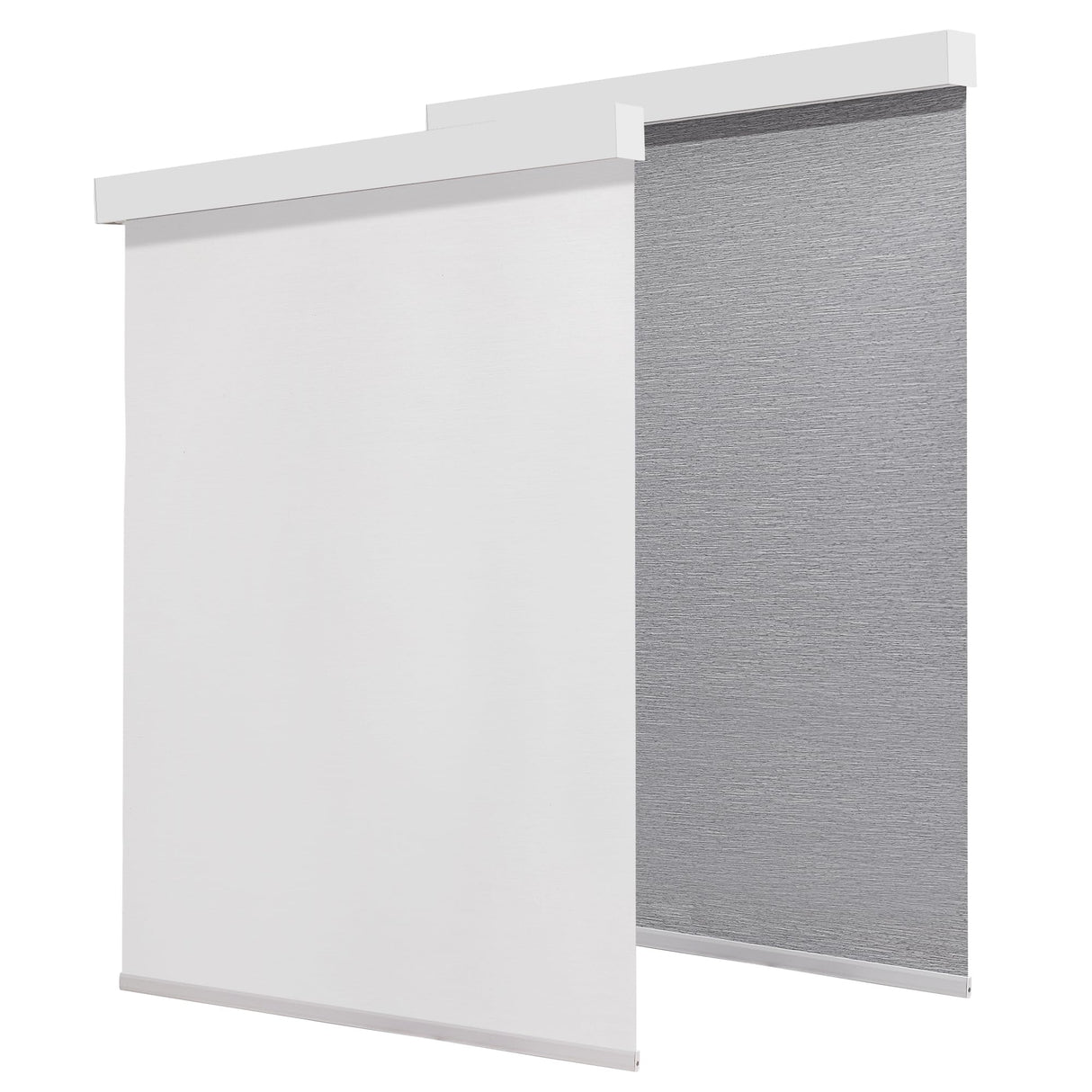Pesalco 100% Blackout Cordless Roller Shades for Indoor Windows with Valance, Thermal Insulation & UV Protection, White 29" W x 72" H Pesalco