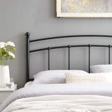 Modway Abigail Full Metal Headboard in Black Modway