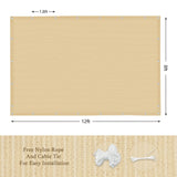 ABOSUN Outdoor Sun Shade Cloth, 8’ x 12’, Pergola, Deck, and Backyard Patio Sunshade with UV Protection, Heat Resistant HDPE Material, Reinforced Grommets (8x12 FT, Wheat) ABOSUN