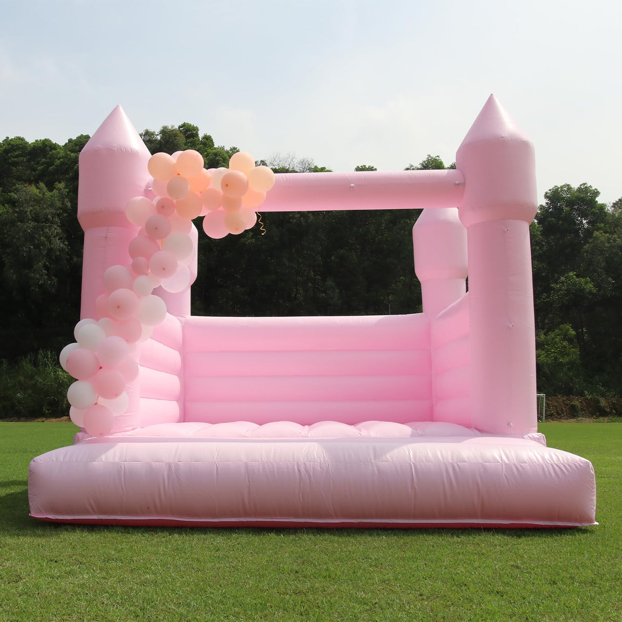 13FT Pink Bounce House for Kids Adults,100% PVC Commercial Grade Bounce House with 750W Blower Large Inflatable Bounce House for Birthday Party,Wedding,Gender Reveal and Backyard Decor 13x11.5x10FT awesmflate