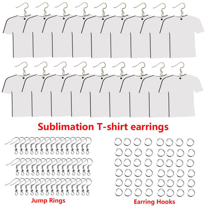 AiDiYGECO 144 Pcs Sublimation Earring Blanks Jewelry Earrings Wood MDF Sublimation Football Shirt Earrings Double-Sided with Earring Hooks and Jump Rings DIY Sublimation Earring Blank Bulk (Jersey)