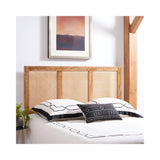 SAFAVIEH Home Collection Vienna Natural Cane Twin Headboard Platform, Single SAFAVIEH