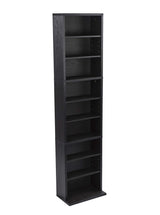 Atlantic Herrin Media Storage Cabinet – Protects & Organizes Prized Music, Movie, Video Games or Memorabilia Collections, PN 74736250 in Ebony Atlantic