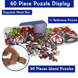 Jigsaw Puzzles for Kids Ages 4-8,60 Pieces Marvel Superhero Hulk Avengers Puzzle Toys for Children Girls and Boys,Learning Educational Kids Puzzles Toys Preschool Puzzles(0682) DPLEFO