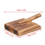 Binyalir Wooden Tortilla Presser, Tortilla Press Wood Multifunction Nonslip Wooden Handle Fine Workmanship Dough Pressing Tool Tool to make Indian style Chapati, Tortilla, Roti Binyalir