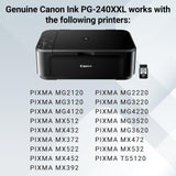 Canon PG-240 XXL Genuine Black Ink Cartridge, Compatible with MG2120/3120/4120, MX512/432/472/372/392/522/532/452, MG2220/3220/4220/3520/3620, TS5120 Canon