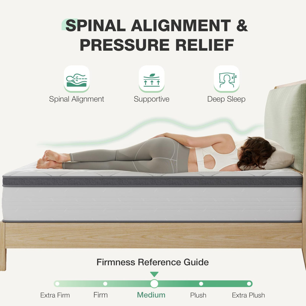 Novilla Full Size Mattress, 12 Inch Hybrid Mattress in A Box, Pocket Innerspring for Motion Isolation, Supportive & Pressure Relief Novilla