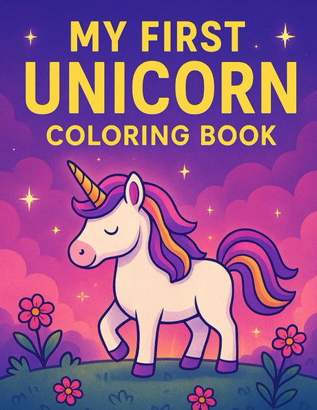 My First Unicorn Coloring Book: A Magical Coloring Adventure for Toddlers Ages 2-4 WoodArtSupply
