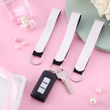 WILLBOND 20 Pieces Sublimation Keychain Blanks Wristlet Keychain Bulk DIY White Neoprene Keychain Wrist Lanyard Keychain Holder Sublimation Blank Product for Women(White) WILLBOND