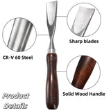 Covzoe 12 Pieces Wood Chisel Set, Woodworking Carving Tools with Wooden Box, CR-V Steel Edge Blade with Premium Wood Handle, Professional Wood Gouge Turning Tools for Craftsman Carpenter Beginners Covzoe