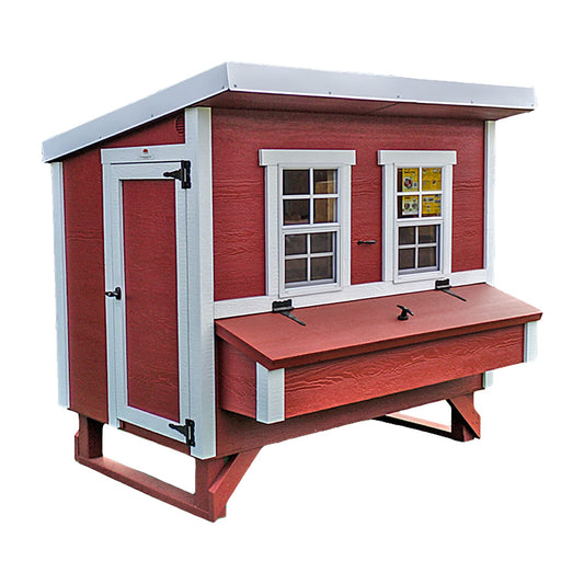 OverEZ Classic Large Chicken Coop for Up to 15 Chickens - Nesting Box - Large Bird, Poultry and Hen House Made from Wood, Made in USA - WoodArtSupply