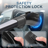 EV Adapter for Tesla to J1772, Up to 60Amp 250V Tesla Charger Adapter for All J1772 EVs, Compatible with IP65 Tesla High-Power Connectors, Destination and Mobile Chargers, Safety Lock KTOEBYCO