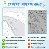 XTCIXAL Paint by Numbers Kit for Kids with Frame, Dolphin Paint by Number Kids Age 5-8-12, Paint by Number with Frame for Gifts and Home Decor 8X8 Inch XTCIXAL