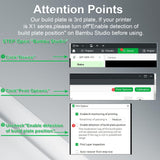 IdeaFormer-3D Double Sided Black PEI Build Plate for Bambu Lab X1/X1C/X1E/P1P/P1S/A1, Flexible Spring Steel Sheet for Bambu Lab 3D Printers Platform 257x257mm IdeaFormer-3D