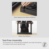 IRIS USA 5-Shelf Heavy Duty Plastic Storage Shelves, 750lb Capacity, 68" H x 36" W x 18" D, Large Modular Shelving Unit Storage Organizer for Garage, Home, Warehouse & Gym, Storage Rack - Black Iris Ohyama