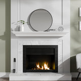Pearl Mantels ARYB60618 Clean, Sophisticated Premium Grade A MDF Mantel Shelf, 60" L x 10" D x 5" H, Crisp White Paint, The Perfect Compliment to Your Hearth and Home Pearl Mantels