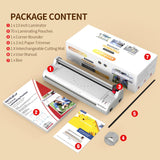 Laminator Machine 11X17 with 70Letter Size Laminating Sheets for A3/A4,13Inch Wide Thermal Hot&Cold 2Roller Lamination Laminated 3-5mil for Office Home School Teacher,with Paper Cutter,Corner Rounder lamtetur