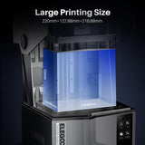 ELEGOO Saturn 4 Ultra 12K MSLA Resin 3D Printer, Smart Mechanical Sensor, Fast Printing Up to 150mm/h, AI Camera, WiFi Cluster Printing, Automatic Leveling, Large Printing Size 218.88*122.88*220mm³ ELEGOO