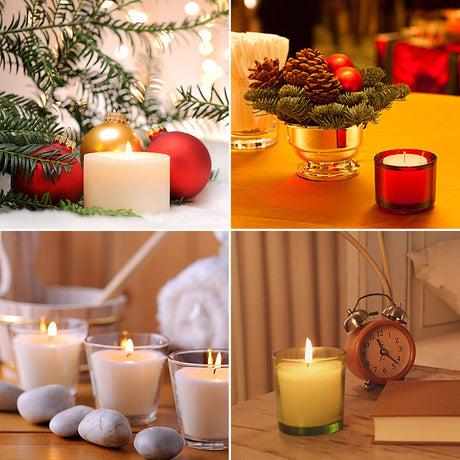 SANNIX 400PCS Candle Wick Stickers, Double-Sided Heat Resistant Stickers for Candle Making SANNIX