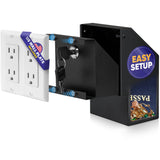 Elder Welder® Wall Outlet Hidden Safe with Key Lock | The Sneaky Way to Trick Thieves | Easy to Install | 100% Real Wall Plate | Wall Hidden Safe for Money | Elevated Choice Over Book Safe or Can Safe Elder Welder