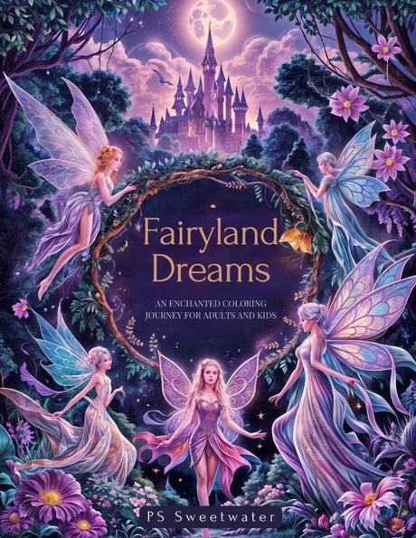 Fairyland Dreams: An Enchanted Coloring Journey: Enchanted Whimsy:A Fairy Adult Coloring Book WoodArtSupply