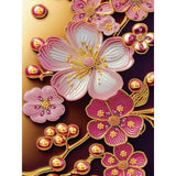 WSLWXSHM 5D Special Shape Diamond Art Kits for Beginners, Diamond Painting Kits for Adults, Crystal Rhinestones Diamond Painting for Home Wall Decoration Gift 12×16inch/30×40cm, Flower WSLWXSHM