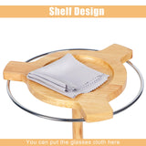 Sunglasses Organizer Glasses Holder Stand with 360 Rotating Display Eyeglasses Rack Wood Base for up to 12 Pairs of Eyewear for Table Dresser Desk DTUQYX