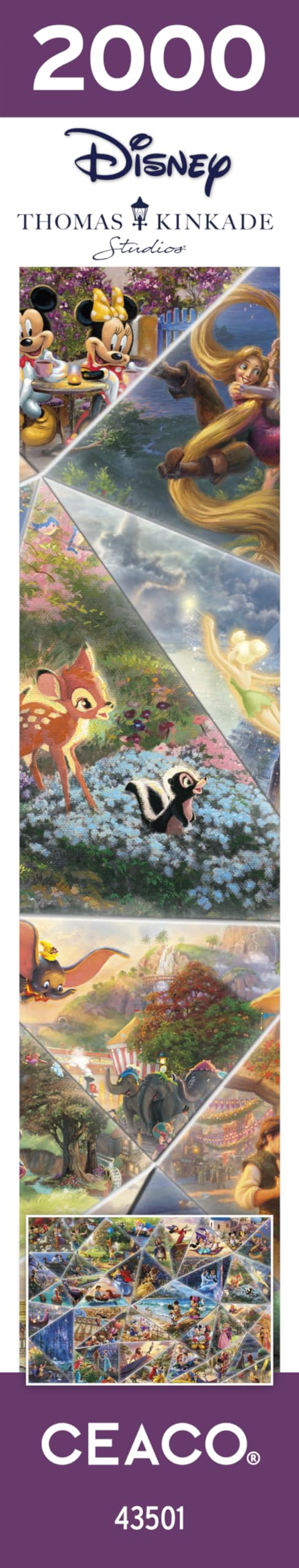 Ceaco - Thomas Kinkade - Disney Collage - 2000 Piece Jigsaw Puzzle Ceaco