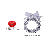 14 Sets Wreath Tree Ornaments Craft Kit with Ribbons, Bows and Bells Assortment for Kids Holiday Winter Bracelets and Necklaces Winlyn