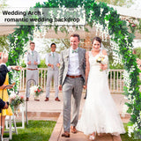 Garden Arch Trellis for Climbing Plants Outdoor Metal Trellis Wedding Arch Frame Assemble Freely 2 Sizes for Roses Vines Bridal Party Decoration, Black AngyangguoJi