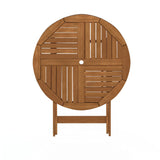 Furinno FG19061F Tioman Outdoor Hardwood Sunlight Folding Table, Natural Furinno