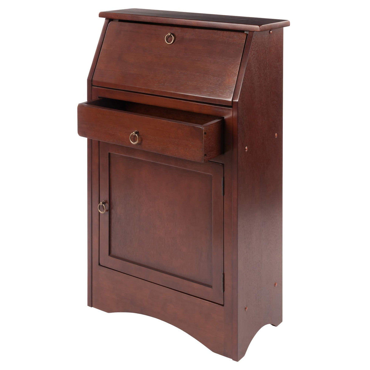 Winsome Wood Regalia Home Office, Walnut, Secretary Desk Winsome