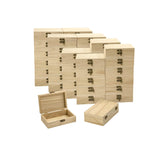 48-Pack Small Wood Box for Crafts 6"x4"x2" Unfinished Wooden Box with Lid Keepsake Box for Jewelry Storage DIY Crafts Cregugua