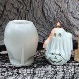 ZQYSING Halloween Candle Molds, New Cute Ghost Pumpkin Silicone Molds for Halloween Epoxy Resin Casting Aromatherapy Candle Soap Making Home Art Crafts Decor ZQYSING