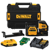 DEWALT 20V/12V MAX Laser Level Kit, Cross Line Laser, Green (DCLE34020G) DEWALT